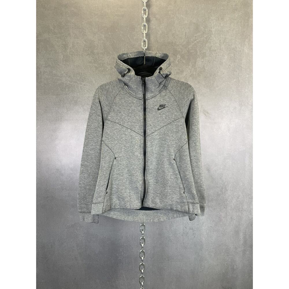 Women’s gray Nike tech fleece zip up hoodie jacket M